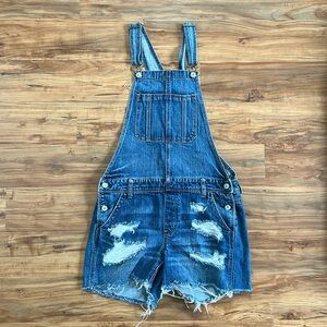 American Eagle Tomgirl Shortall Overalls